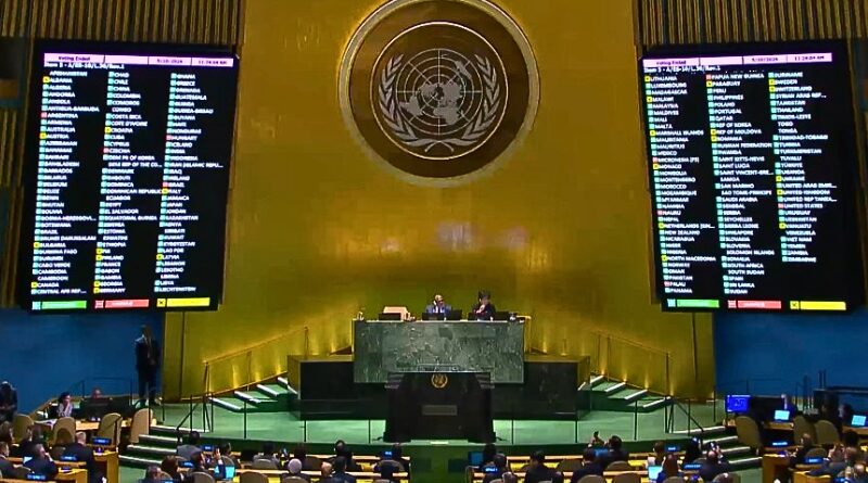 La Asamblea General otorga un estatus intermedio a Palestina en la ONU, desencadenando debates y reacciones intensas en el escenario internacional.