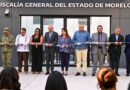 Gobernadora González Saravia y fiscal Maldonado inauguran espacio en Cuernavaca; firman convenio para fortalecer prevención y profesionalización.
