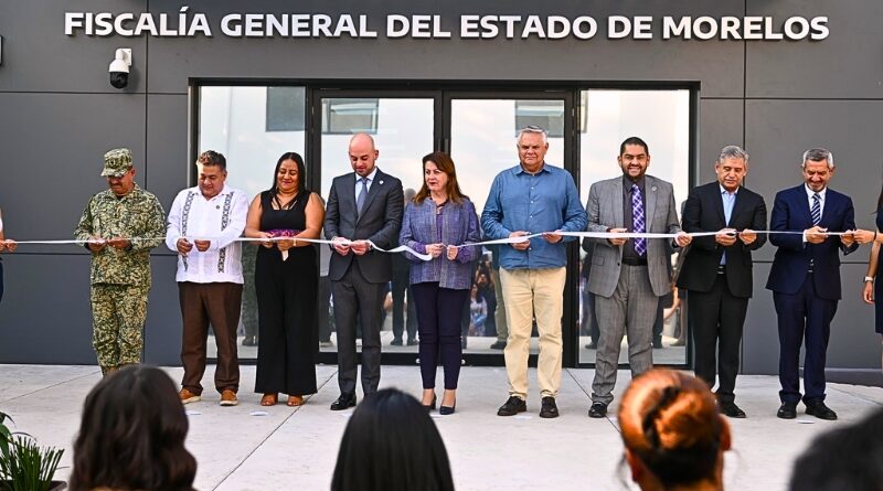 Gobernadora González Saravia y fiscal Maldonado inauguran espacio en Cuernavaca; firman convenio para fortalecer prevención y profesionalización.